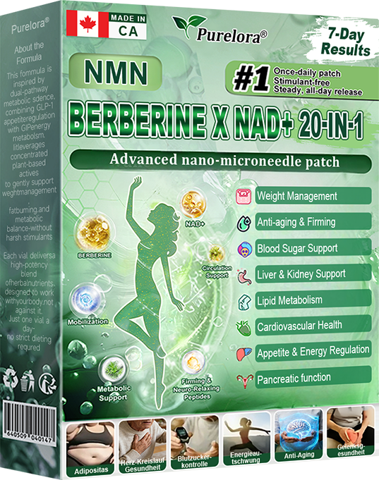 🏥Online Pharmacy 🔥 | Purelora® Moringa Berberine × NAD⁺ 20-in-1 Nano Microneedle Patch (Just once daily, visible changes in 7 days) ✅ Supports weight management, loose skin, diabetes care, sleep apnea, joint comfort, and more