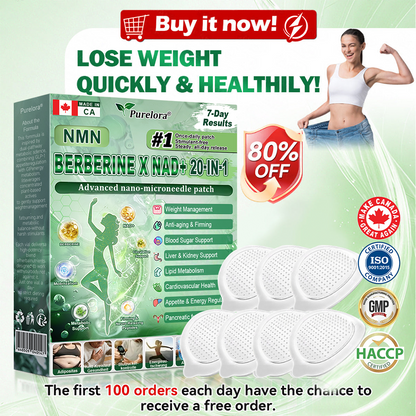 🏥Online Pharmacy 🔥 | Purelora® Moringa Berberine × NAD⁺ 20-in-1 Nano Microneedle Patch (Just once daily, visible changes in 7 days) ✅ Supports weight management, loose skin, diabetes care, sleep apnea, joint comfort, and more
