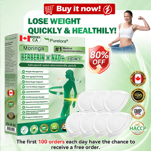 🔥 New Arrival · Hot Seller | Purelora® Moringa Berberine × NAD⁺ 10-in-1 Nano Microneedle Patch (Just once daily, visible changes in 7 days) ✅ Supports weight management, loose skin, diabetes care, sleep apnea, joint comfort, and more