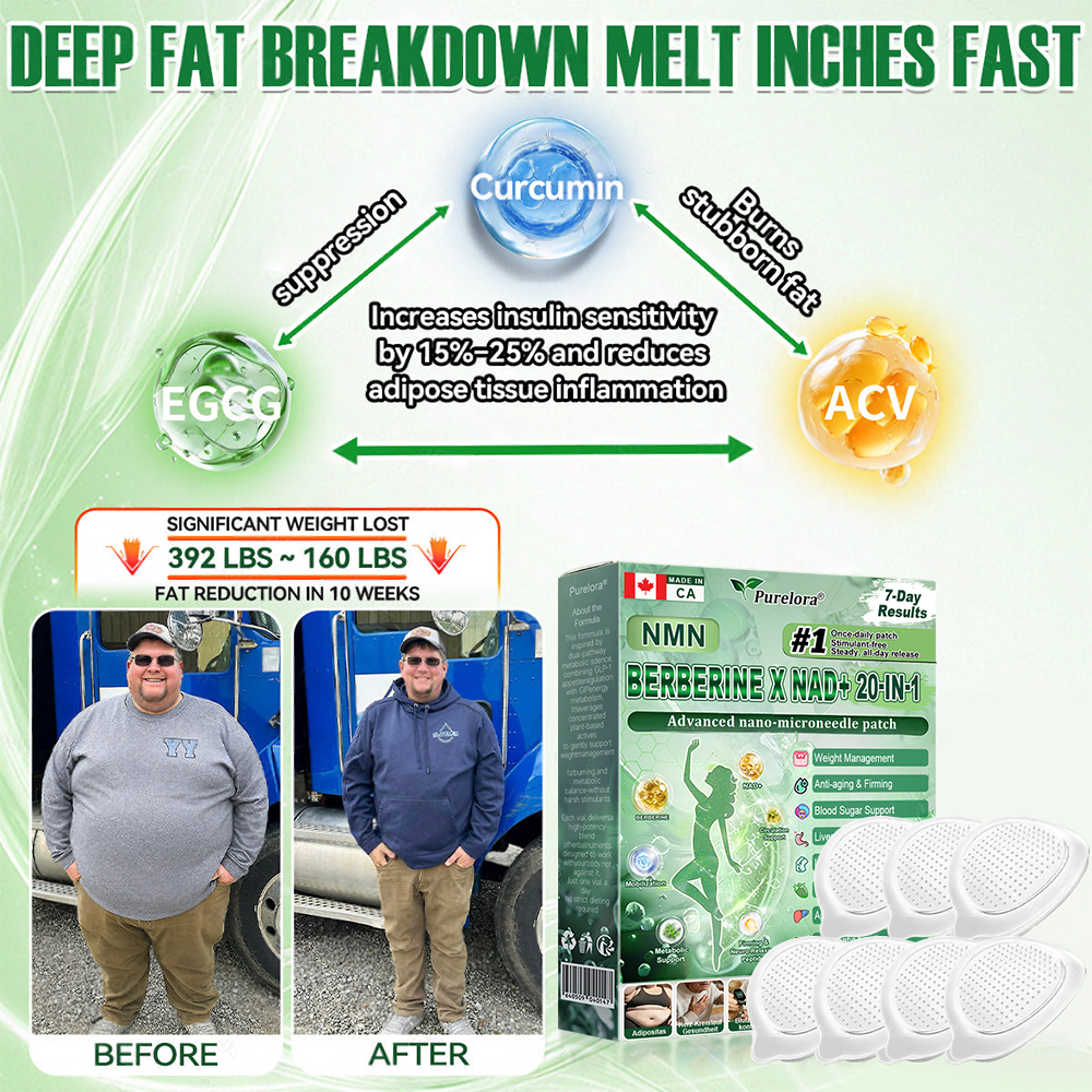 🏥Online Pharmacy 🔥 | Purelora® Moringa Berberine × NAD⁺ 20-in-1 Nano Microneedle Patch (Just once daily, visible changes in 7 days) ✅ Supports weight management, loose skin, diabetes care, sleep apnea, joint comfort, and more