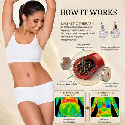 [Limited Time Offer - 80% OFF Today 🔥] 👩🏻‍⚕️ Germanium & Magnesium Earrings – Lymphatic Drainage & Magnetic Therapy
