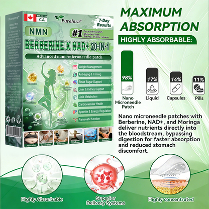💎💎Online Pharmacy  | 💎💎Purelora® Moringa Berberine × NAD⁺ 20-in-1 Nano Microneedle Patch (Just once daily, visible changes in 7 days) ✅ Supports weight management, loose skin, diabetes care, sleep apnea, joint comfort, and more