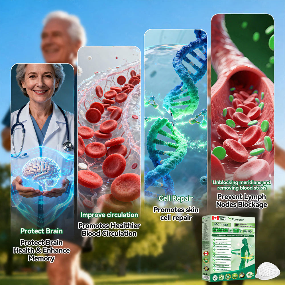 🔥 New Arrival  | Purelora® Moringa Berberine × NAD⁺ 10-in-1 Nano Microneedle Patch (Just once daily, visible changes in 7 days) ✅ Supports weight management, loose skin, diabetes care, sleep apnea, joint comfort, and more