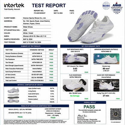 💖 Unisex Barefoot Water Shoes 💖 – Breathable, Water-Resistant & Sand-Repellent | Ultra-Light Aqua Shoes with Memory Foam Comfort & Quick-Drying Design