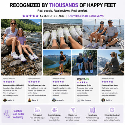 💖 Unisex Barefoot Water Shoes 💖 – Breathable, Water-Resistant & Sand-Repellent | Ultra-Light Aqua Shoes with Memory Foam Comfort & Quick-Drying Design