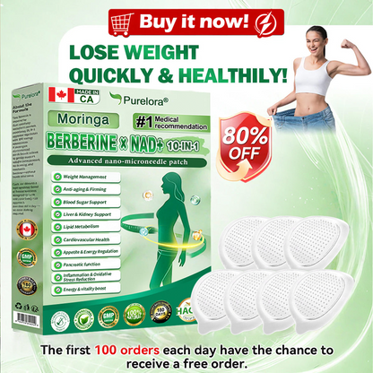 🔥 New Arrival  | Purelora® Moringa Berberine × NAD⁺ 10-in-1 Nano Microneedle Patch (Just once daily, visible changes in 7 days) ✅ Supports weight management, loose skin, diabetes care, sleep apnea, joint comfort, and more