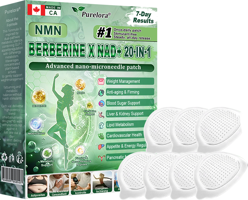 🔥Online Pharmacy 🏥 | Purelora® Moringa Berberine × NAD⁺ 20-in-1 Nano Microneedle Patch (Just once daily, visible changes in 7 days) ✅ Supports weight management, loose skin, diabetes care, sleep apnea, joint comfort, and more