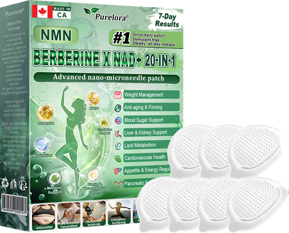 🔥Online Pharmacy 🏥 | Purelora® Moringa Berberine × NAD⁺ 20-in-1 Nano Microneedle Patch (Just once daily, visible changes in 7 days) ✅ Supports weight management, loose skin, diabetes care, sleep apnea, joint comfort, and more