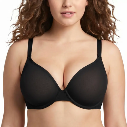 ✨Women’s Air-Light Sheer Mesh Bra – Breathable, Unpadded Underwire Support & Convertible Straps