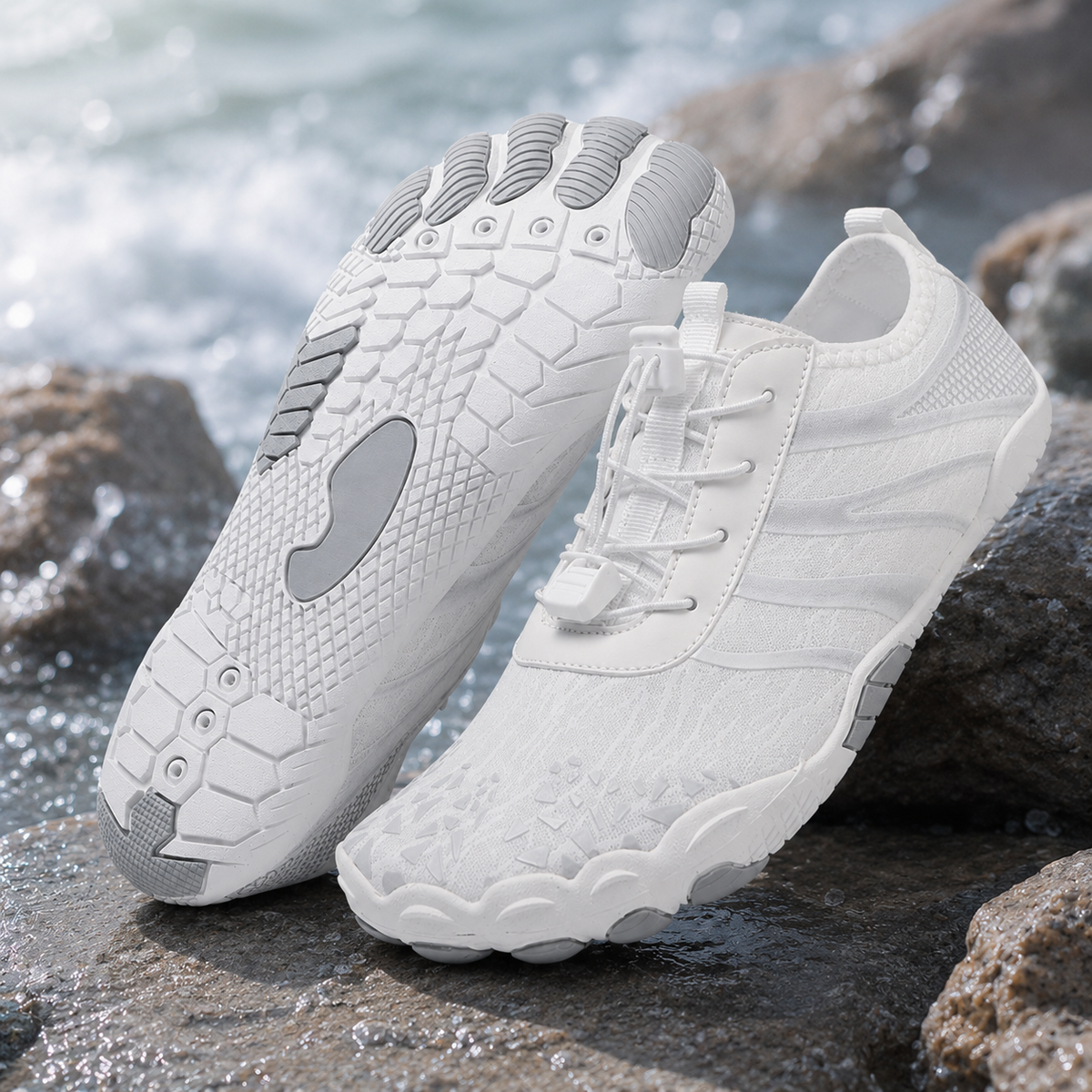 💖 Unisex Barefoot Water Shoes 💖 – Breathable, Water-Resistant & Sand-Repellent | Ultra-Light Aqua Shoes with Memory Foam Comfort & Quick-Drying Design