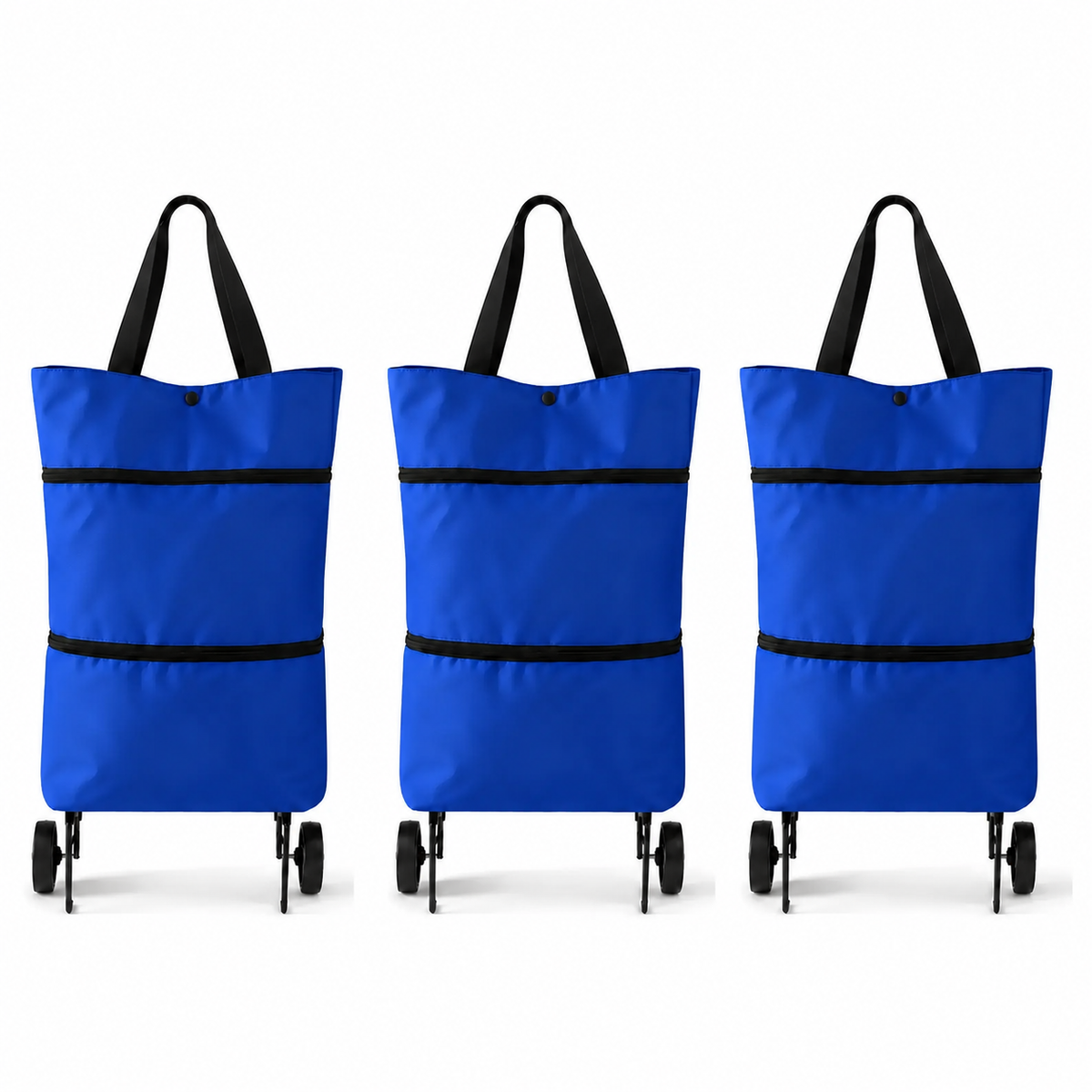 🛒Foldable shopping trolley – Practical shopping bag with wheels for daily shopping