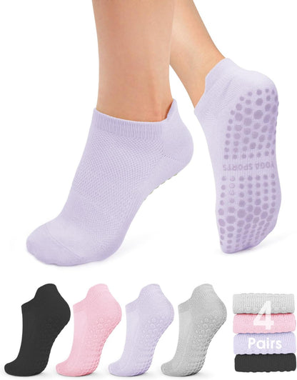 Move With Confidence™ Pilates Grip Socks – Soft Non Slip Socks Designed for Yoga, Pilates & Everyday Comfort