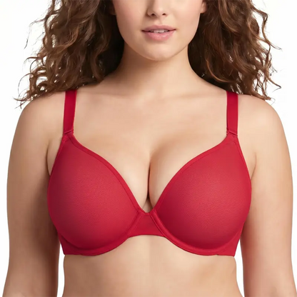 ✨Women’s Air-Light Sheer Mesh Bra – Breathable, Unpadded Underwire Support & Convertible Straps