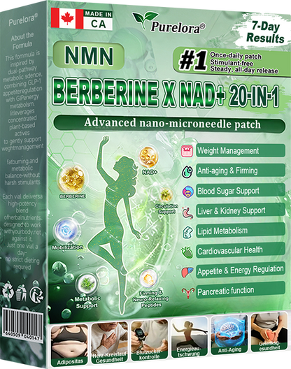 🏥Online Pharmacy 🔥 | Purelora® Moringa Berberine × NAD⁺ 20-in-1 Nano Microneedle Patch (Just once daily, visible changes in 7 days) ✅ Supports weight management, loose skin, diabetes care, sleep apnea, joint comfort, and more