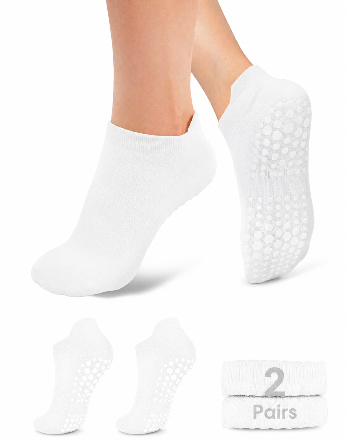 Move With Confidence™ Pilates Grip Socks – Soft Non Slip Socks Designed for Yoga, Pilates & Everyday Comfort