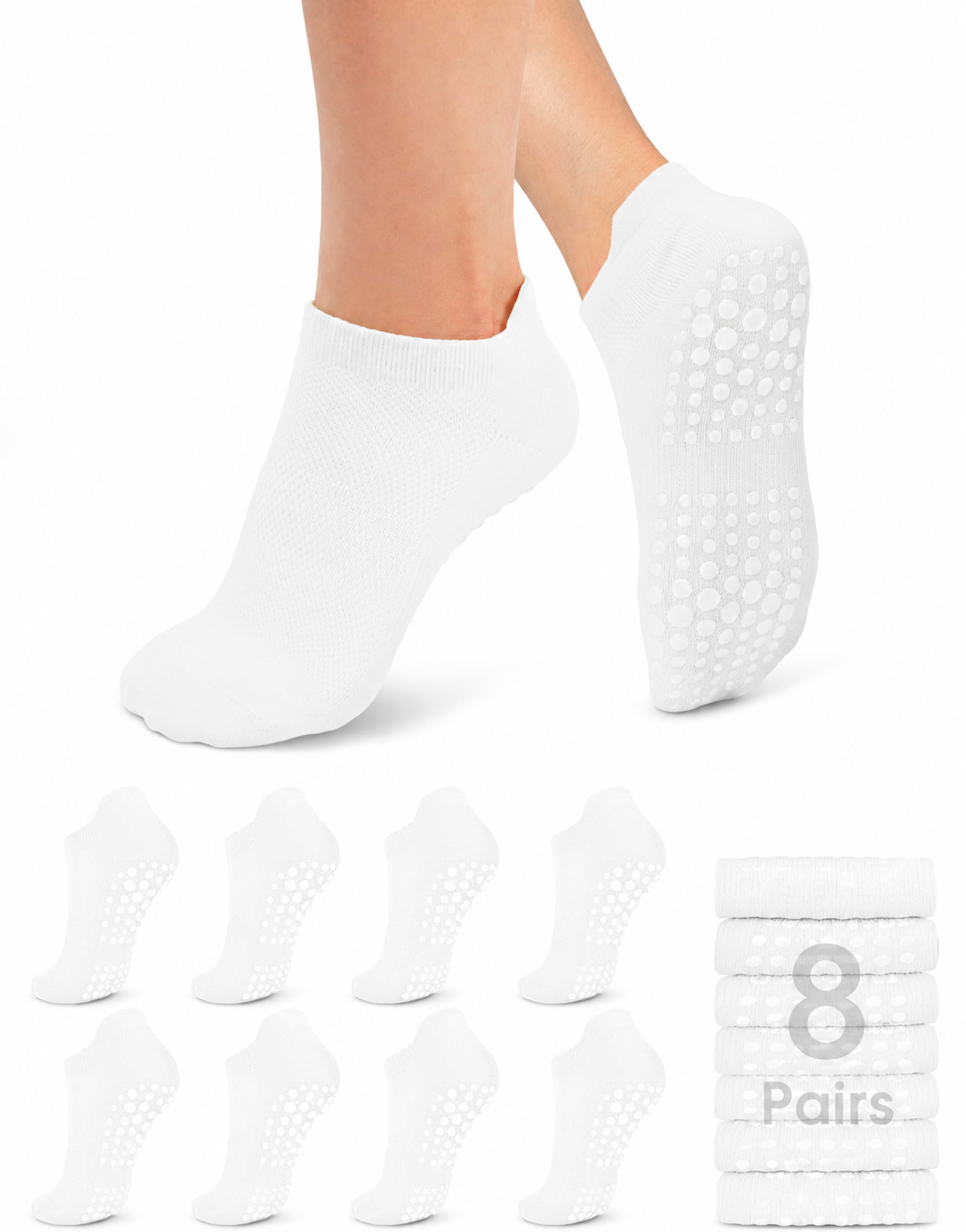 Move With Confidence™ Pilates Grip Socks – Soft Non Slip Socks Designed for Yoga, Pilates & Everyday Comfort